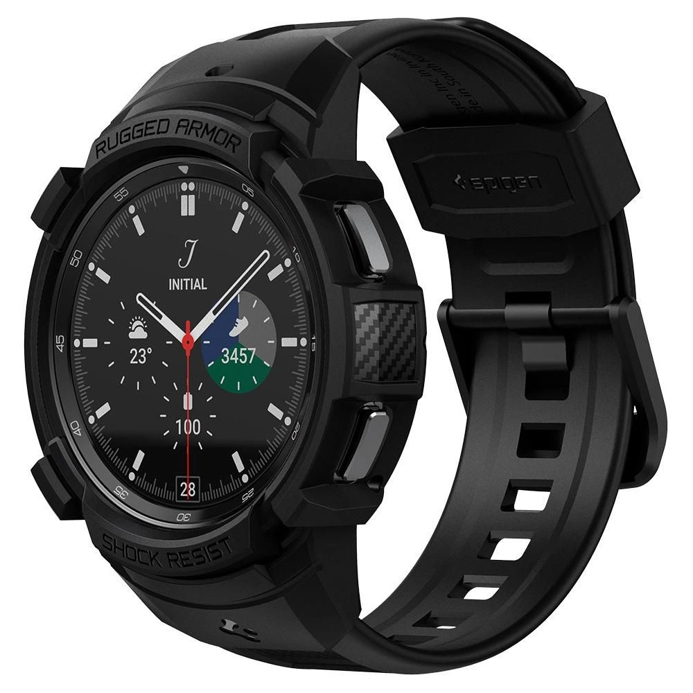 Wholesale Belt Spigen Rugged Armor Pro Samsung Galaxy Watch 4 Classic 46mm Matte Black - SPN1958BLK - {ean13} - Hurt