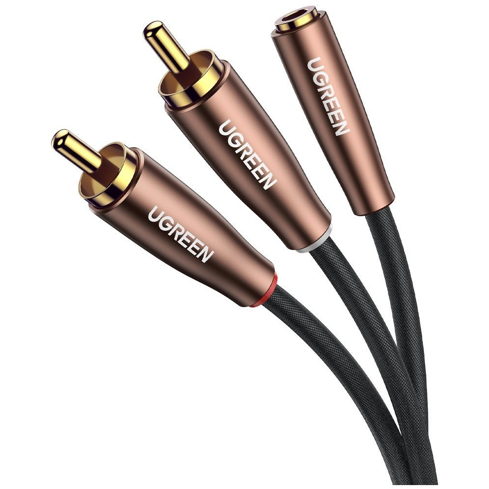 Hurtownia GSM - UGREEN AV198 Kabel 2x RCA (Cinch) do jack 3.5mm, 1m - UGR1056 - {ean13} - Hurt