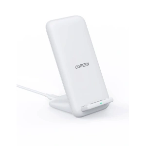 Ładowarka bezprzewodowa UGREEN CD221, 15W (biała)