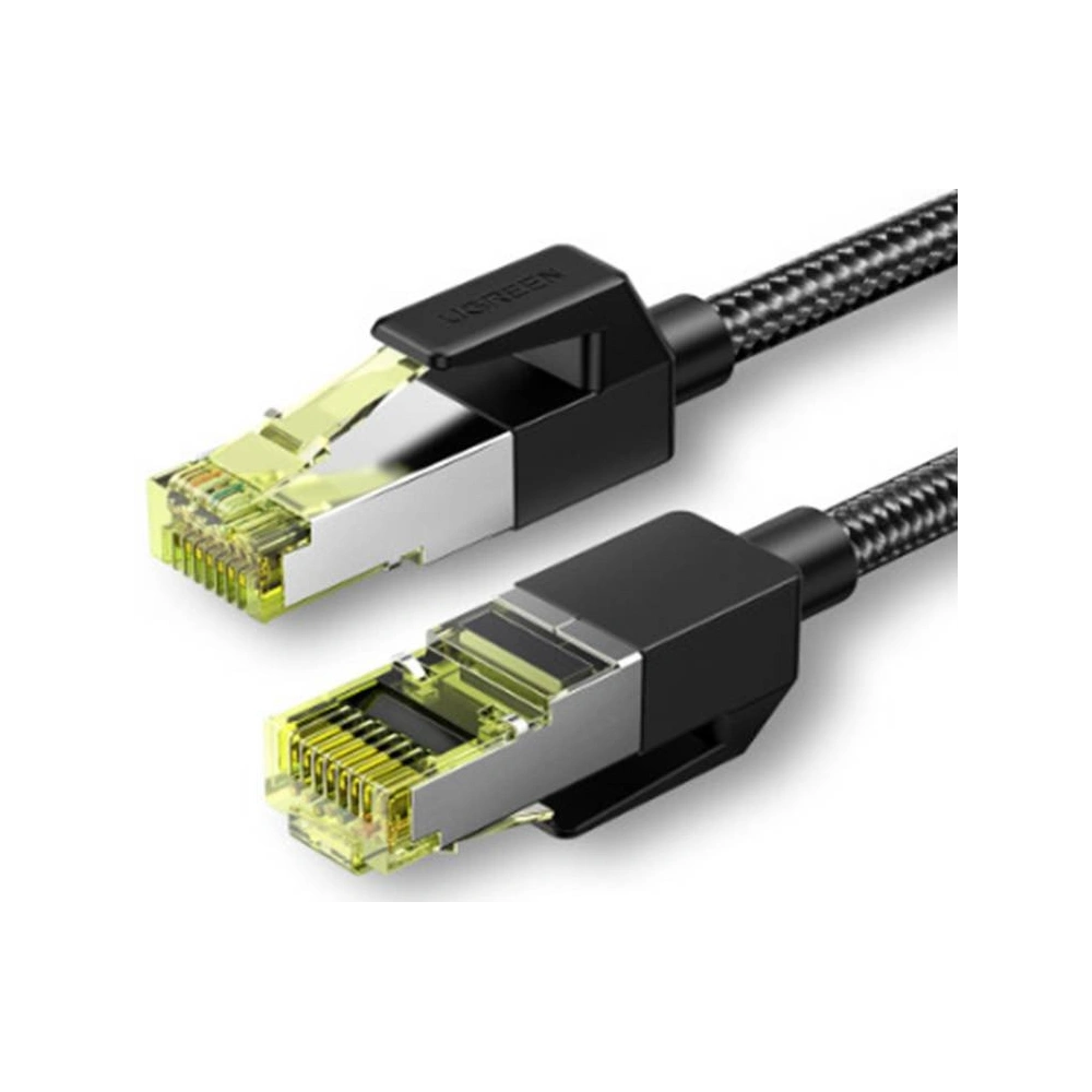 Hurtownia GSM - UGREEN NW150 Síťový kabel v opletu, Ethernet RJ45, Cat.7, F/FTP, 1.5m (černý) - UGR1066BLK - {ean13} - Hurt