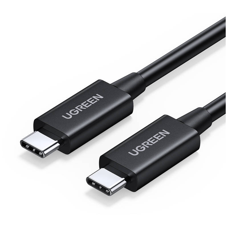 Hurtownia Ugreen - 6957303836918 - UGR1076BLK - Kabel USB-C do USB-C UGREEN US507, Gen3, 100W, 8K, 0.8m (czarny) - B2B homescreen