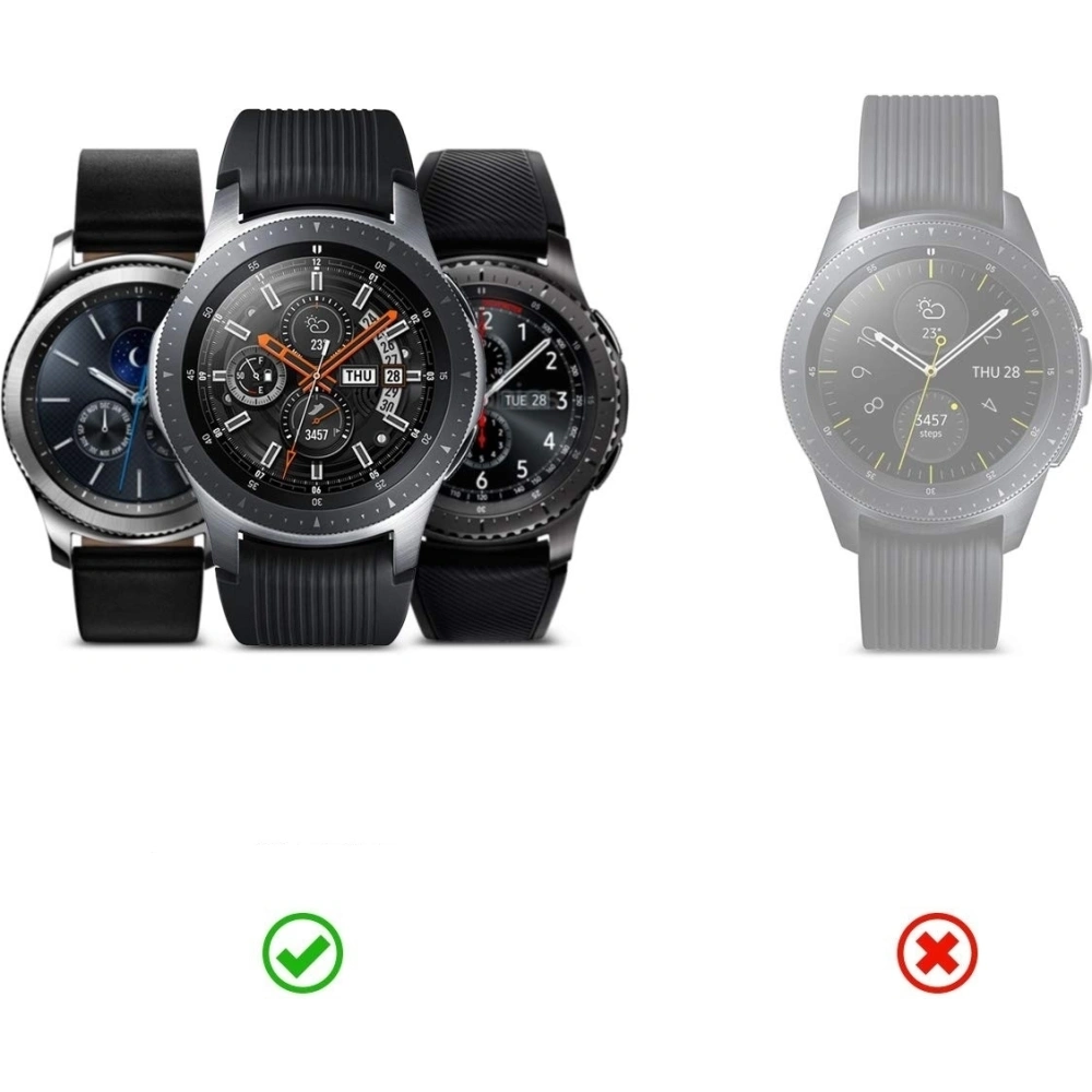 Hurtownia GSM - Nakládka na tachymetr Ringke Samsung Galaxy Gear S3/Watch 46mm hliníková stříbrná GW-46-06 - RGK827ASLV - {ean13} - Hurt