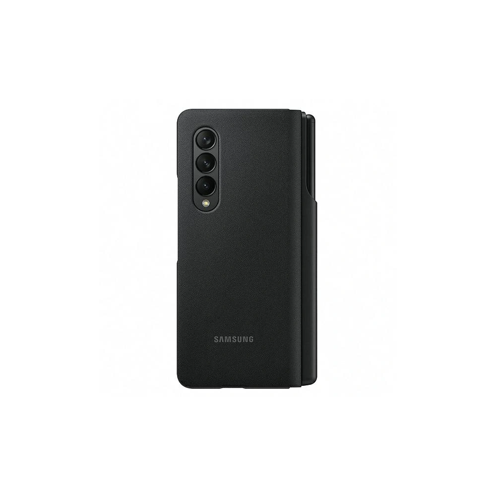 Hurtownia GSM - Etui Samsung Galaxy Z Fold 3 EF-FF92PCBEGEE černé/black kožené flipové pouzdro s perem - SMG520BLK - {ean13} - Hurt