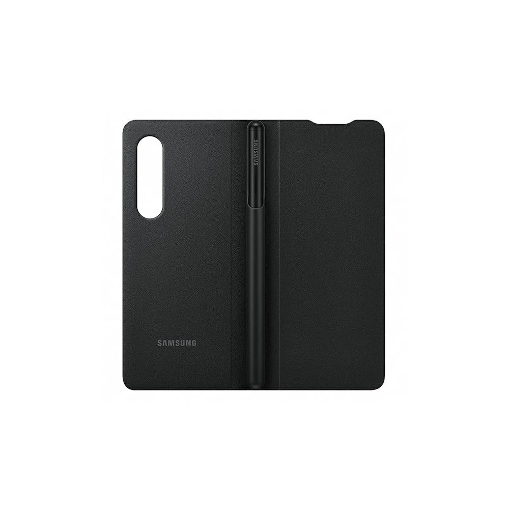 Hurtownia GSM - Etui Samsung Galaxy Z Fold 3 EF-FF92PCBEGEE černé/black kožené flipové pouzdro s perem - SMG520BLK - {ean13} - Hurt