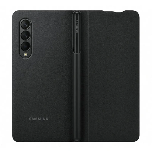 Etui Samsung Galaxy Z Fold 3 EF-FF92PCBEGEE czarny/black Leather Flip Cover with Pen