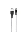 Kabel PURO Fabric Ultra Strong heavy duty USB-A/USB-C 2m (czarny)