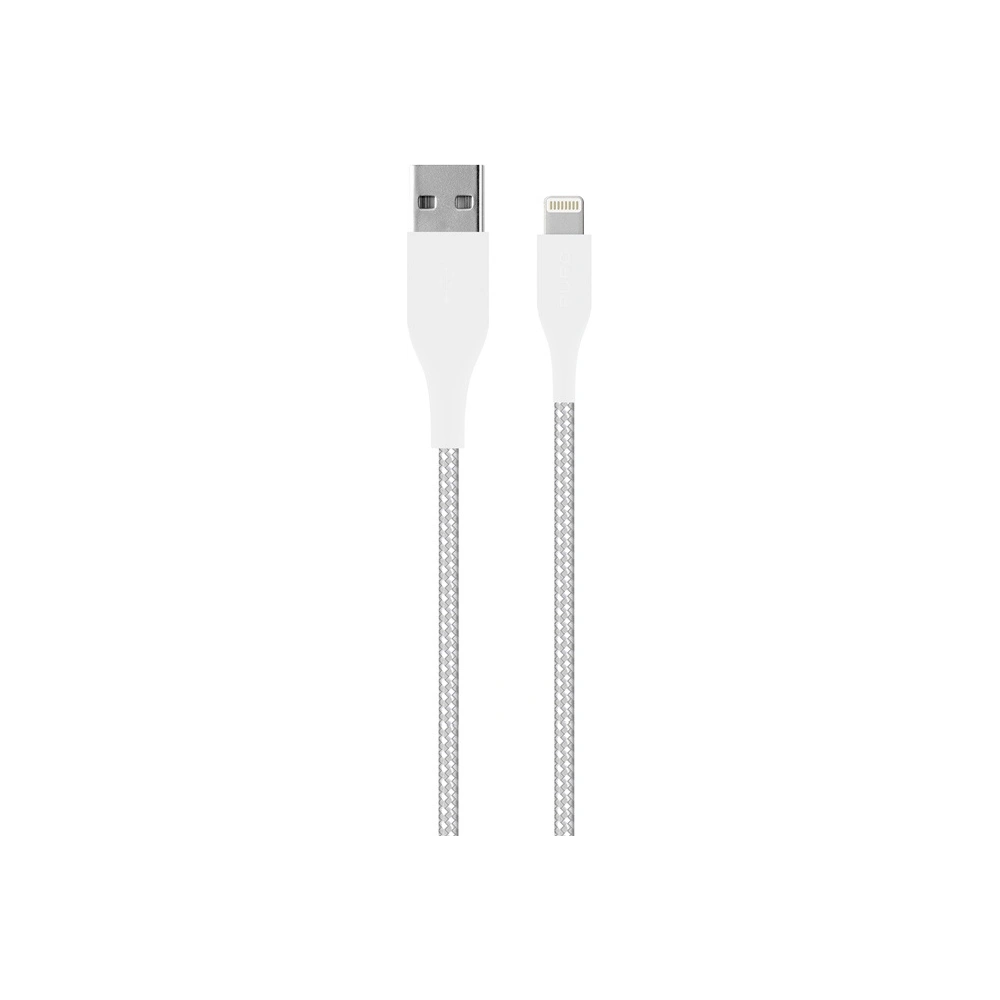 Hurtownia GSM - Kabel PURO Fabric Ultra Strong heavy duty USB-A/Lightning MFi 2m (bílý) - PUR513WHT - {ean13} - Hurt