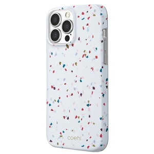Etui UNIQ Coehl Terrazzo Apple iPhone 13 Pro Max biały/natural white