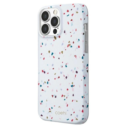 Etui UNIQ Coehl Terrazzo Apple iPhone 13 Pro Max biały/natural white