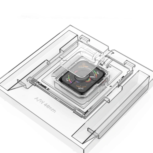 2x Szkło hartowane z klejem UV Whitestone Dome Glass Apple Watch 4 (44mm) Clear