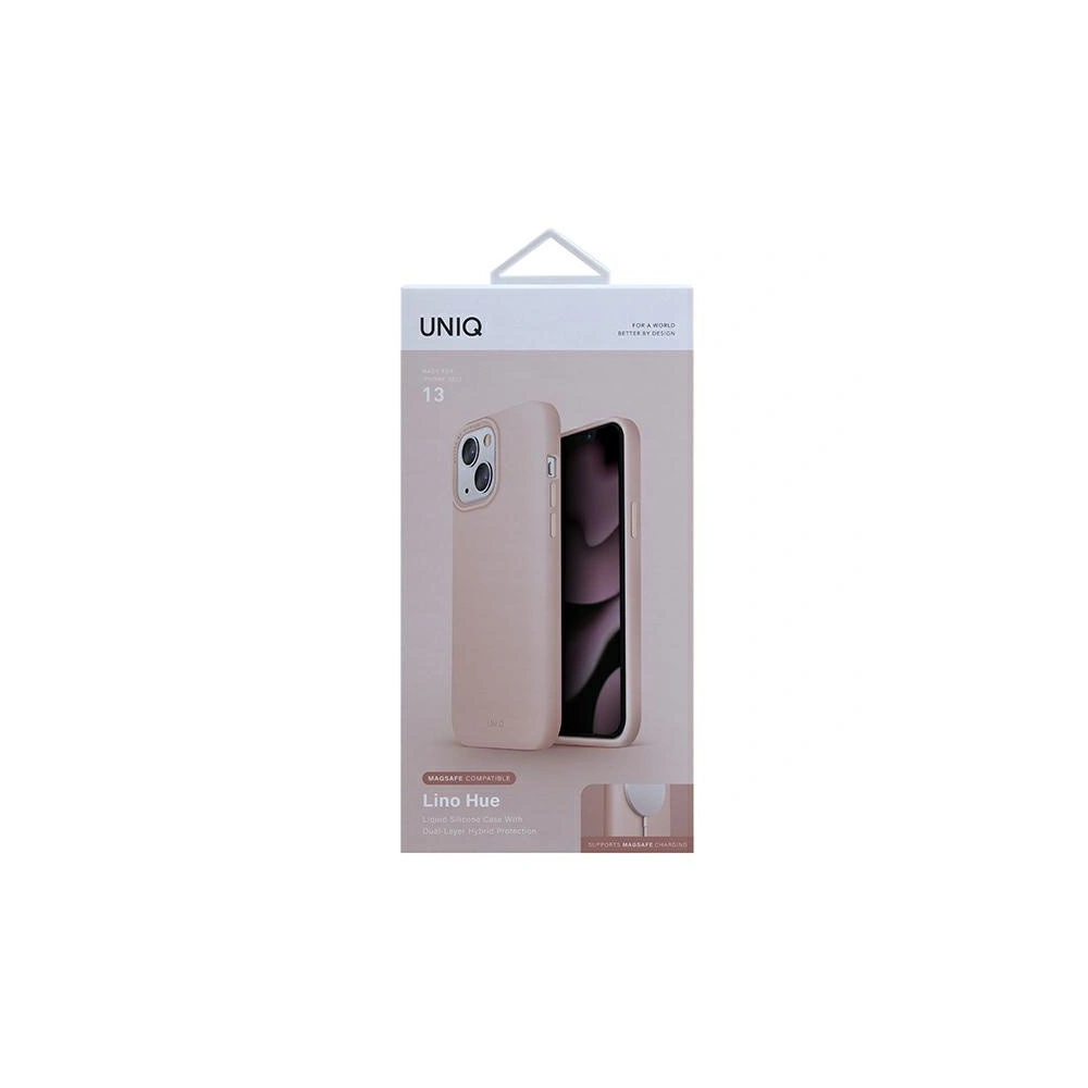 Hurtownia GSM - Etui UNIQ Lino Hue MagSafe Apple iPhone 13 růžový/blush pink - UNIQ508PNK - {ean13} - Hurt