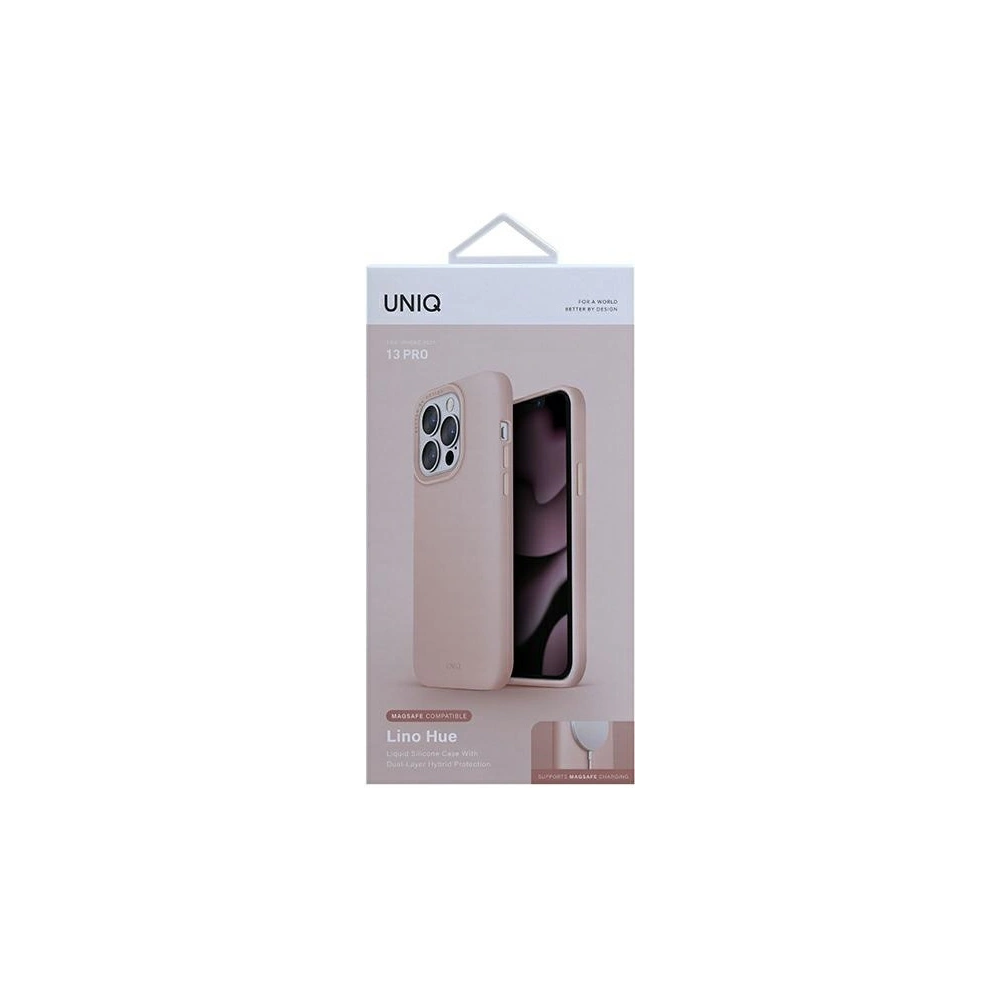 Hurtownia GSM - Etui UNIQ Lino Hue MagSafe Apple iPhone 13 Pro różowy/blush pink - UNIQ510PNK - {ean13} - Hurt