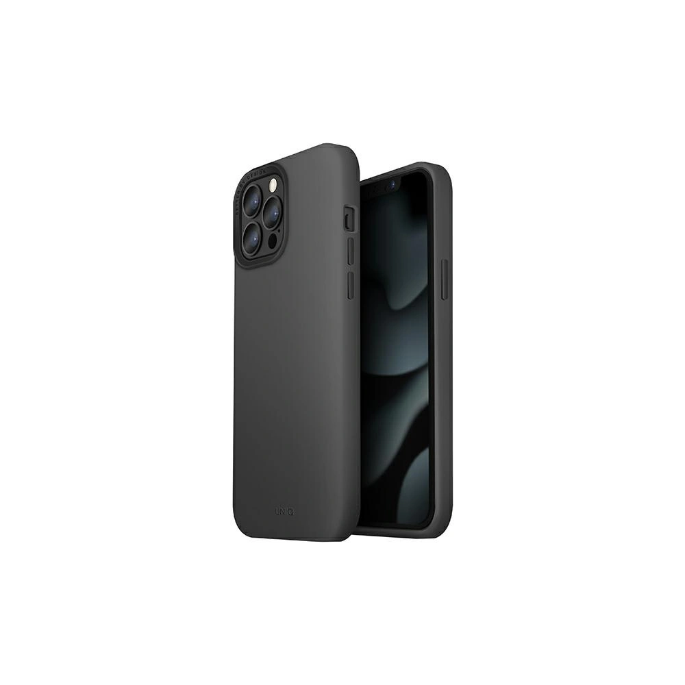 Hurtownia GSM - Etui UNIQ Lino Hue MagSafe Apple iPhone 13 Pro šedé/charcoal grey - UNIQ511GRY - {ean13} - Hurt
