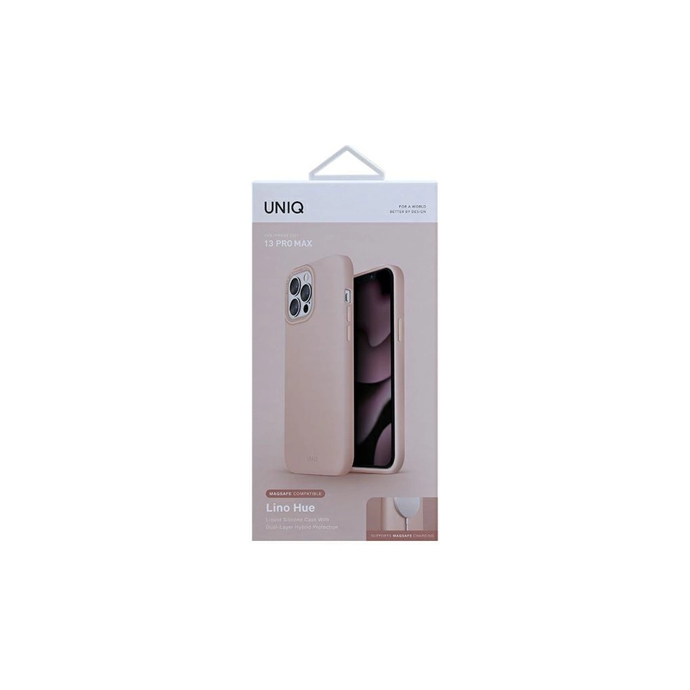Hurtownia GSM - Etui UNIQ Lino Hue MagSafe Apple iPhone 13 Pro Max różowy/blush pink - UNIQ512PNK - {ean13} - Hurt