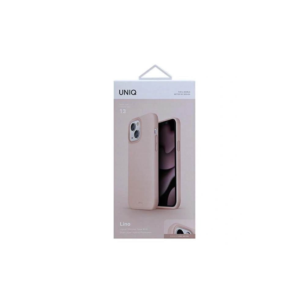 Hurtownia GSM - Etui UNIQ Lino Apple iPhone 13 růžový/blush pink - UNIQ516PNK - {ean13} - Hurt