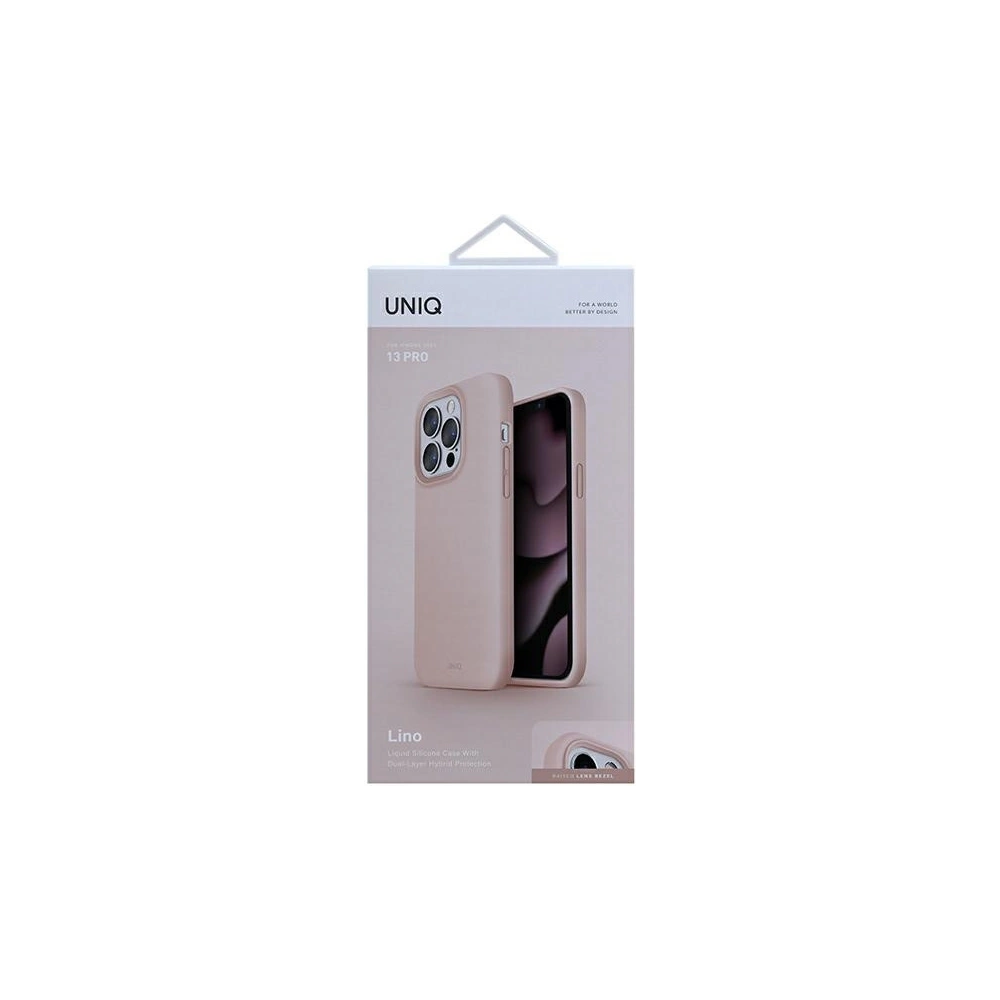 Hurtownia GSM - Etui UNIQ Lino Apple iPhone 13 Pro różowy/blush pink - UNIQ519PNK - {ean13} - Hurt