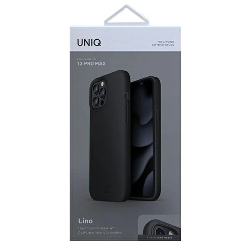 Etui UNIQ Lino Apple iPhone 13 Pro Max czarny/ink black
