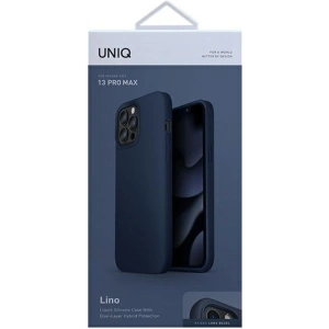 Etui UNIQ Lino Apple iPhone 13 Pro Max niebieski/marine blue