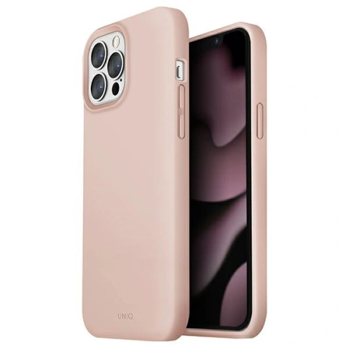 Etui UNIQ Lino Apple iPhone 13 Pro Max różowy/blush pink