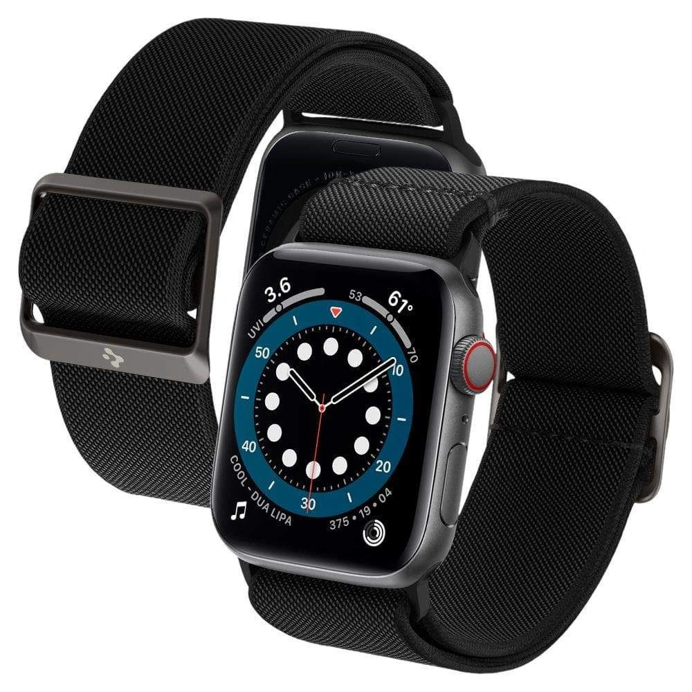Wholesale Belt Spigen Fit Lite Apple Watch 4/5/6/7/SE 40/41mm Black - SPN1967BLK - {ean13} - Hurt