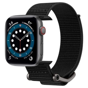 Pasek Spigen Durapro Flex Apple Watch 4/5/6/7/SE/8/9/Ultra 44/45/49mm Fekete