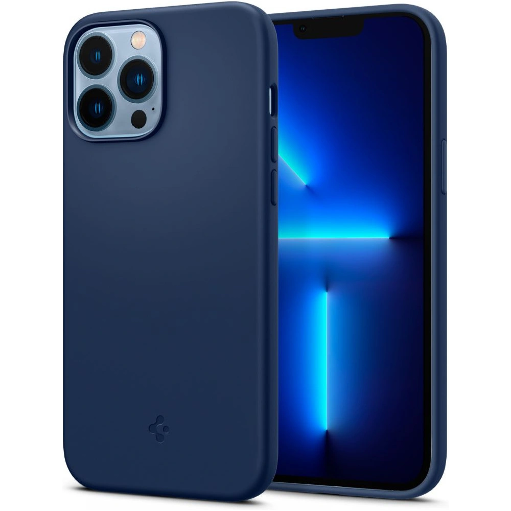 Wholesale Case Spigen Silicone Fit Apple iPhone 13 Pro Max Navy Blue - SPN1971BLU - {ean13} - Hurt