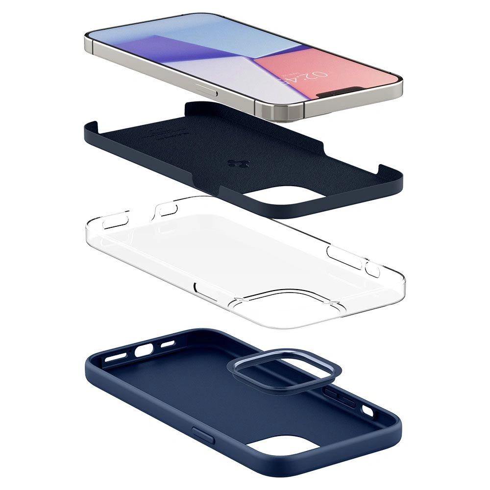 Hurtownia GSM - Etui Spigen Silicone Fit Apple iPhone 13 Pro Max Navy Blue - SPN1971BLU - {ean13} - Hurt