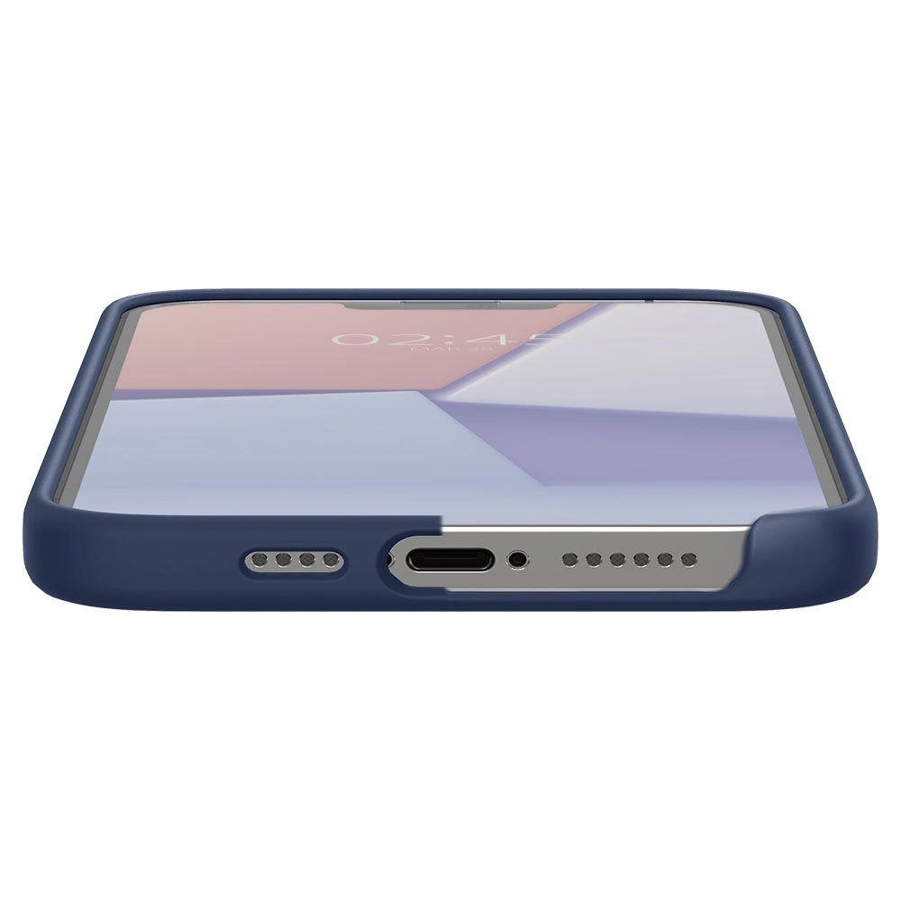 Wholesale Case Spigen Silicone Fit Apple iPhone 13 Pro Max Navy Blue - SPN1971BLU - {ean13} - Hurt