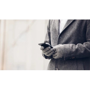 Rukavice na smartphone Moshi Digits Touchscreen Gloves (M) (Světle šedá)
