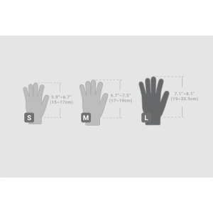 Wholesale Moshi Digits Touchscreen Gloves (M) (Light Gray) - MOSH206GRY - {ean13} - Hurt