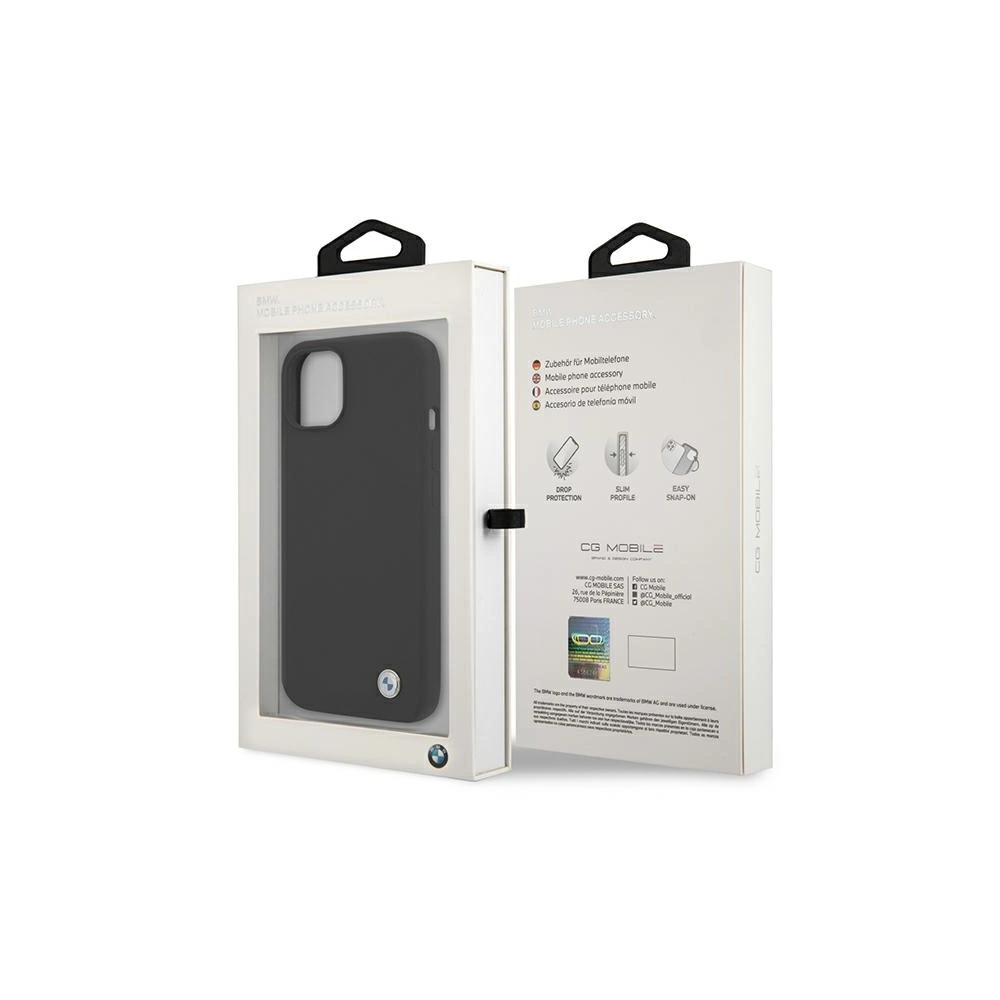 Hurtownia GSM - Etui BMW BMHCP13MSILBK Apple iPhone 13 černý/black hardcase Silicone Signature - BMW241BLK - {ean13} - Hurt