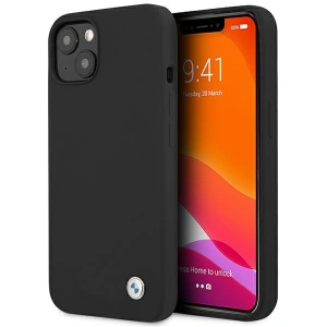 Hurtownia GSM - Etui BMW BMHCP13SSILBK Apple iPhone 13 mini czarny/black hardcase Silicone Signature - BMW243BLK - {ean13} - Hurt