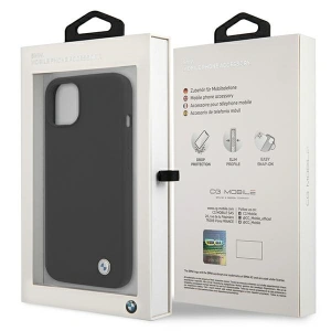 Hurtownia GSM - Etui BMW BMHCP13SSILBK Apple iPhone 13 mini czarny/black hardcase Silicone Signature - BMW243BLK - {ean13} - Hurt
