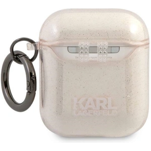 Hurtownia GSM - Etui Karl Lagerfeld KLA2UKHGD Apple AirPods kryt zlatý/gold Glitter Karlova hlava - KLD746GLD - {ean13} - Hurt