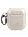Hurtownia GSM - Etui Karl Lagerfeld KLA2UKHGD Apple AirPods kryt zlatý/gold Glitter Karlova hlava - KLD746GLD - {ean13} - Hurt