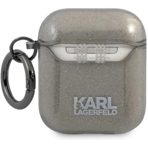 Hurtownia GSM - Etui Karl Lagerfeld KLA2UKHGK Apple AirPods obal černý/black Glitter Karlova hlava - KLD747BLK - {ean13} - Hurt