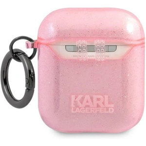 Hurtownia GSM - Etui Karl Lagerfeld KLA2UKHGP Apple AirPods obal růžový/pink Glitter Karlova hlava - KLD748PNK - {ean13} - Hurt