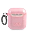 Hurtownia GSM - Etui Karl Lagerfeld KLA2UKHGP Apple AirPods obal růžový/pink Glitter Karlova hlava - KLD748PNK - {ean13} - Hurt
