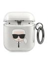 Hurtownia GSM - Etui Karl Lagerfeld KLA2UKHGS Apple AirPods kryt stříbrný/silver Glitter Karlova hlava - KLD749SLV - {ean13} - Hurt