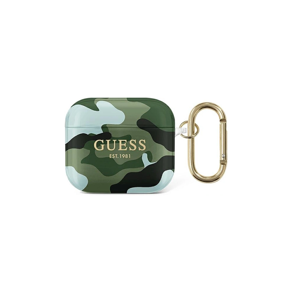 Hurtownia GSM - Etui Guess GUA3UCAMA Apple AirPods 3 kryt zelený/khaki Camo Collection - GUE1404KHA - {ean13} - Hurt
