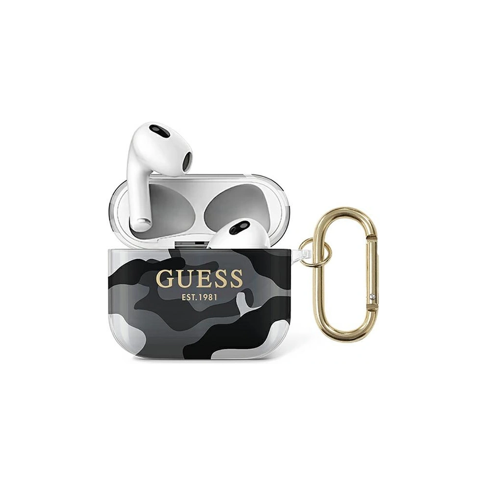 Wholesale Guess GUA3UCAMG Apple AirPods 3 cover black Camo Collection - GUE1405BLK - {ean13} - Hurt