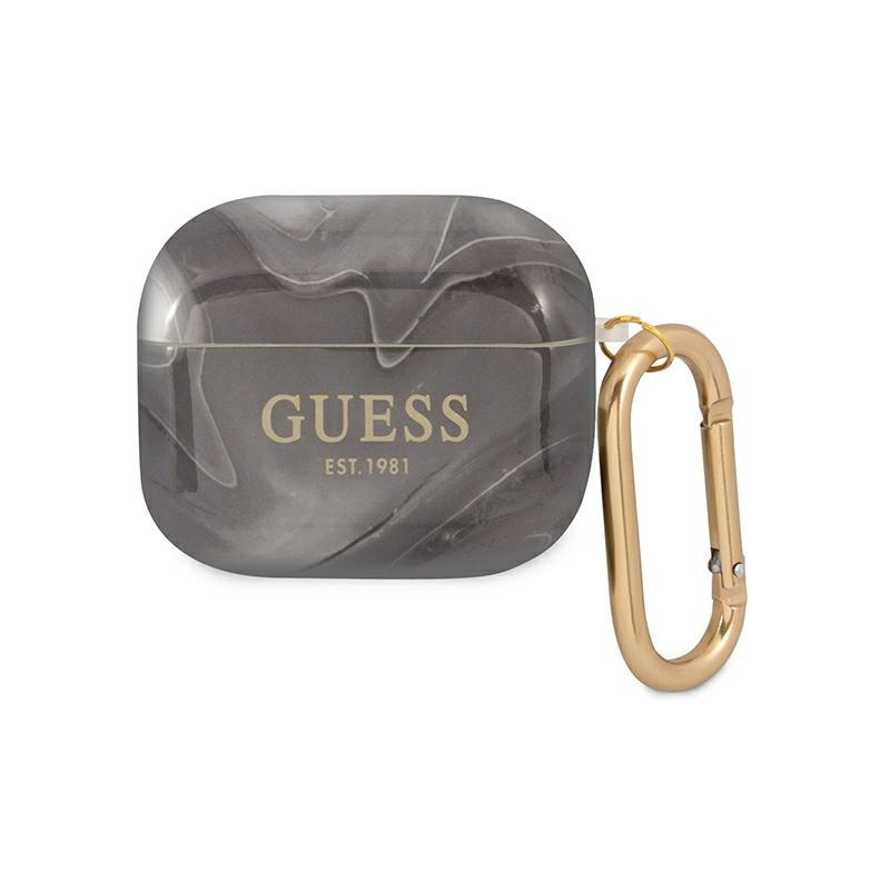 Hurtownia Guess - 3666339010164 - GUE1406BLK - Etui Guess GUA3UNMK Apple AirPods 3 cover czarny/black Marble Collection - B2B homescreen