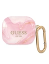 Etui Guess GUA3UNMP Apple AirPods 3 kryt růžový/pink Marble Collection