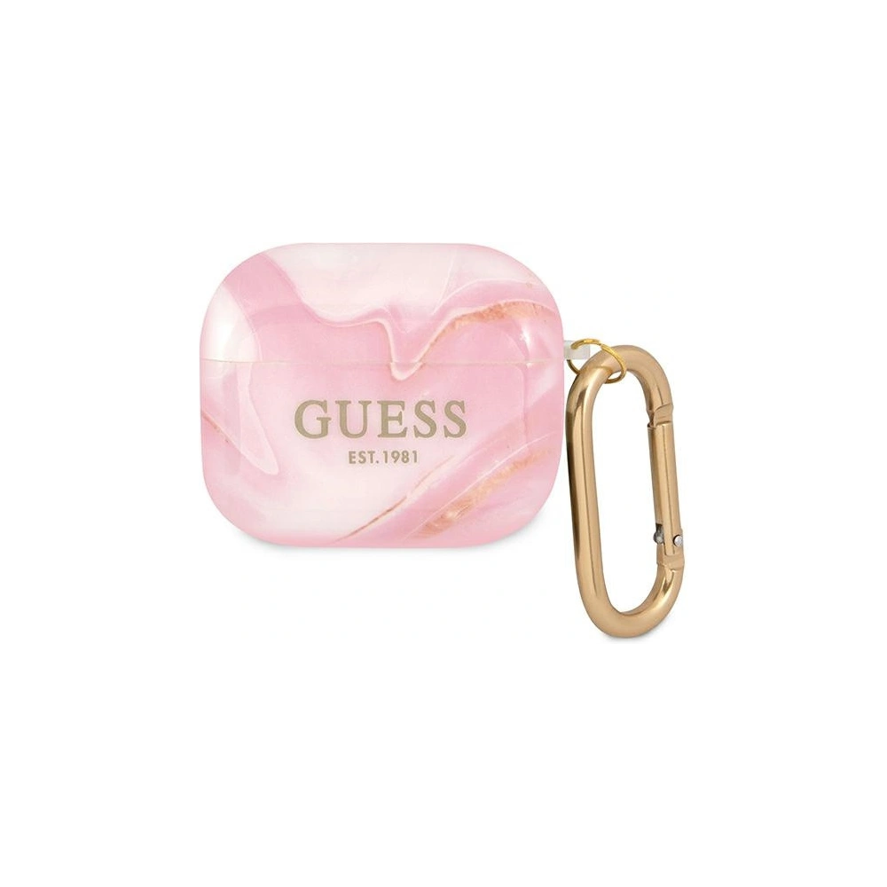 Hurtownia GSM - Etui Guess GUA3UNMP Apple AirPods 3 kryt růžový/pink Marble Collection - GUE1407PNK - {ean13} - Hurt