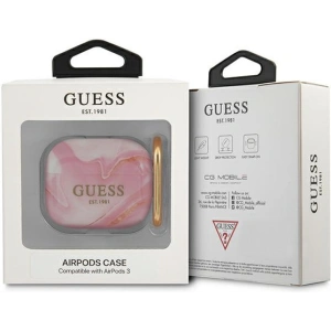 Hurtownia GSM - Etui Guess GUA3UNMP Apple AirPods 3 cover różowy/pink Marble Collection - GUE1407PNK - {ean13} - Hurt