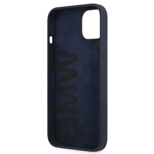 Etui BMW BMHCP13SSILNA Apple iPhone 13 mini granatowy/navy hardcase Silicone Signature