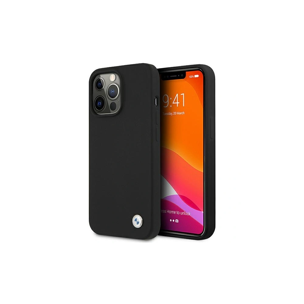 Wholesale BMW BMHCP13XSILBK Apple iPhone 13 Pro Max black hardcase Silicone Signature - BMW245BLK - {ean13} - Hurt