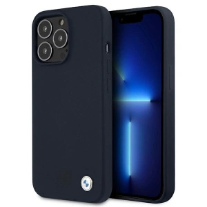 Etui BMW BMHCP13XSILNA Apple iPhone 13 Pro Max granatowy/navy hardcase Silicone Signature