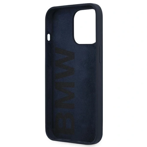 Etui BMW BMHCP13XSILNA Apple iPhone 13 Pro Max granatowy/navy hardcase Silicone Signature