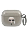 Karl Lagerfeld KLA3UKHGK Apple AirPods 3 cover black Glitter Karl`s Head